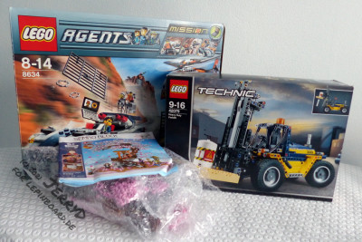 Sembo 601076 (neu), Lego 42079 (neu im Abverkauf), Lego 8634 gebraucht.